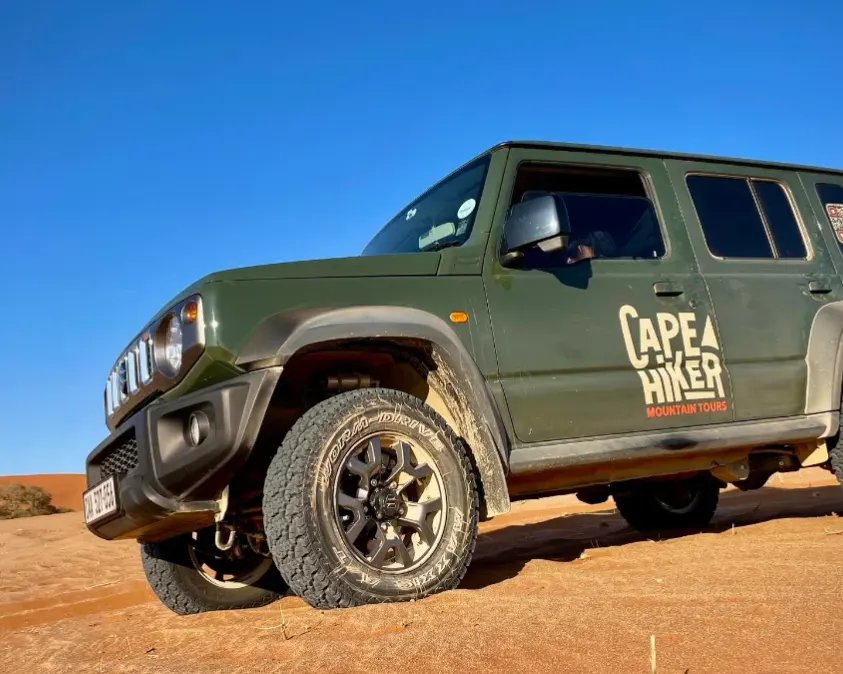 Geoff with the Suzuki Jimny at a pick-up